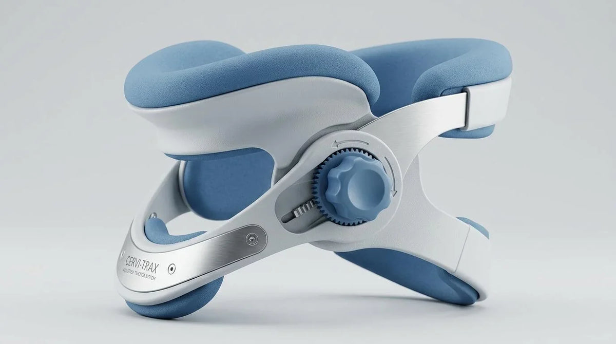 Knob-Turning vs Air_x0002_Pump Neck Traction Device