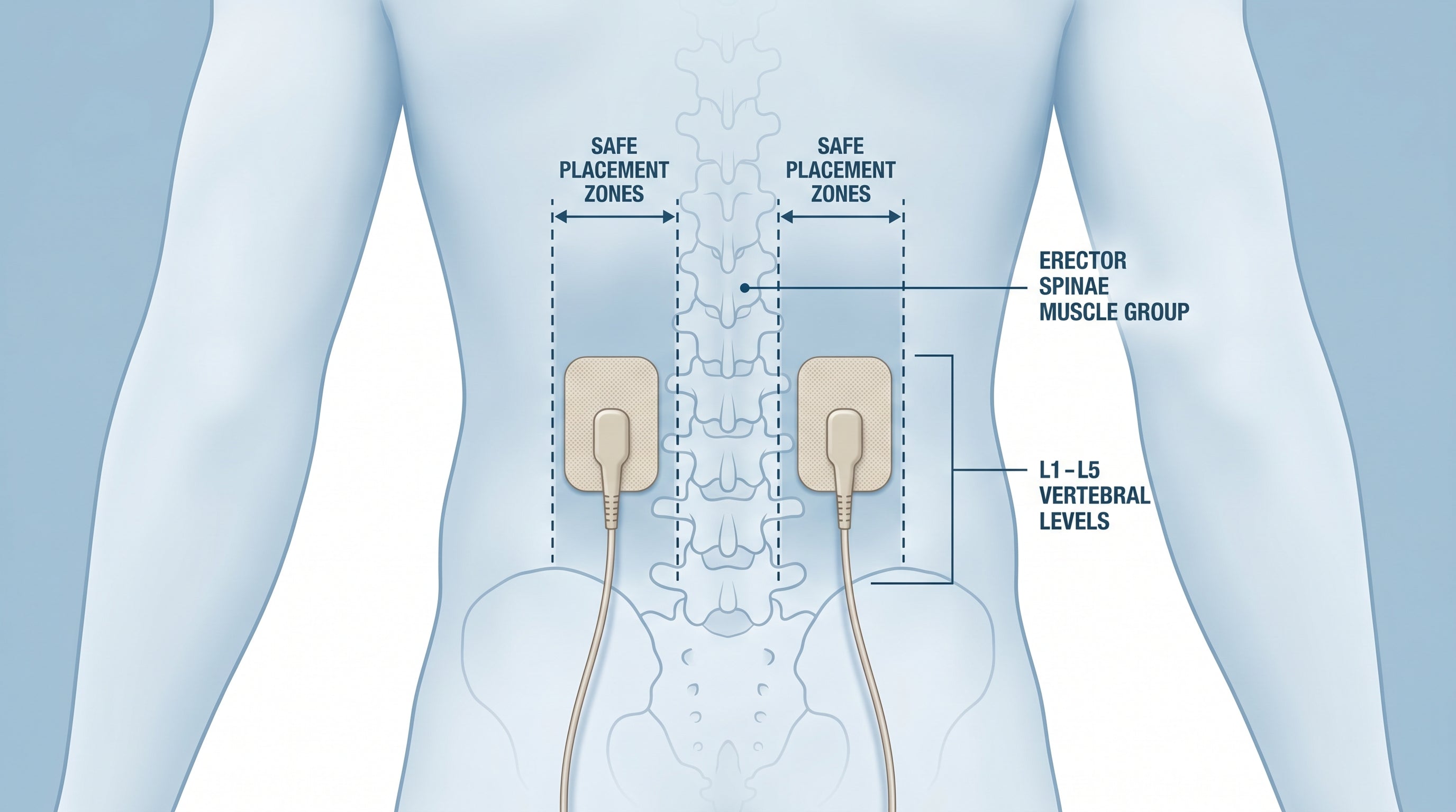 TENS Electrode Placement for Lower Back Pain: A Visual Setup Guide