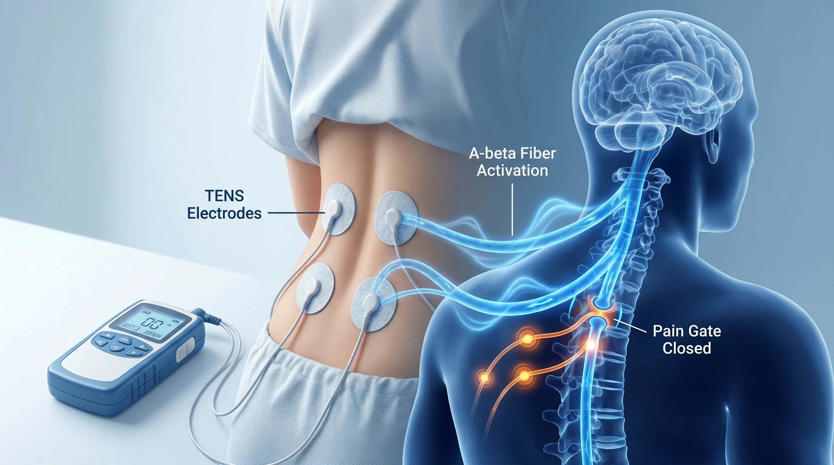 How TENS Units Stimulate Nerve Fibers to Block Pain Signals to the Brain