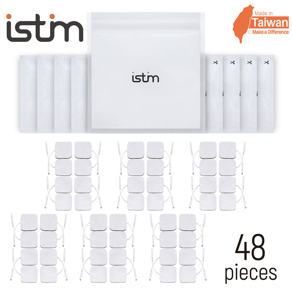 iStim Super Soft 2"x2" TENS/EMS Units Electrodes -100% Japanese Gel (2"X2" - 48 Pieces) (MOQ 150 packs)