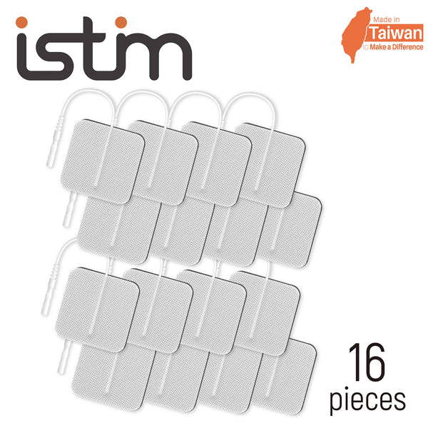 iStim Super Soft 2"x2" TENS/EMS Units Electrodes - 100% Japanese Gel (2"x2"-16 Pieces) (MOQ 150 packs)
